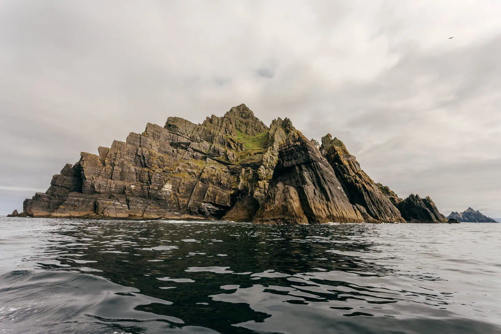 skellig michael island cliff water