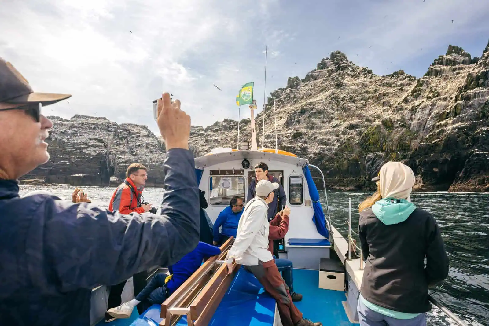 skellig michael tourists boat trip